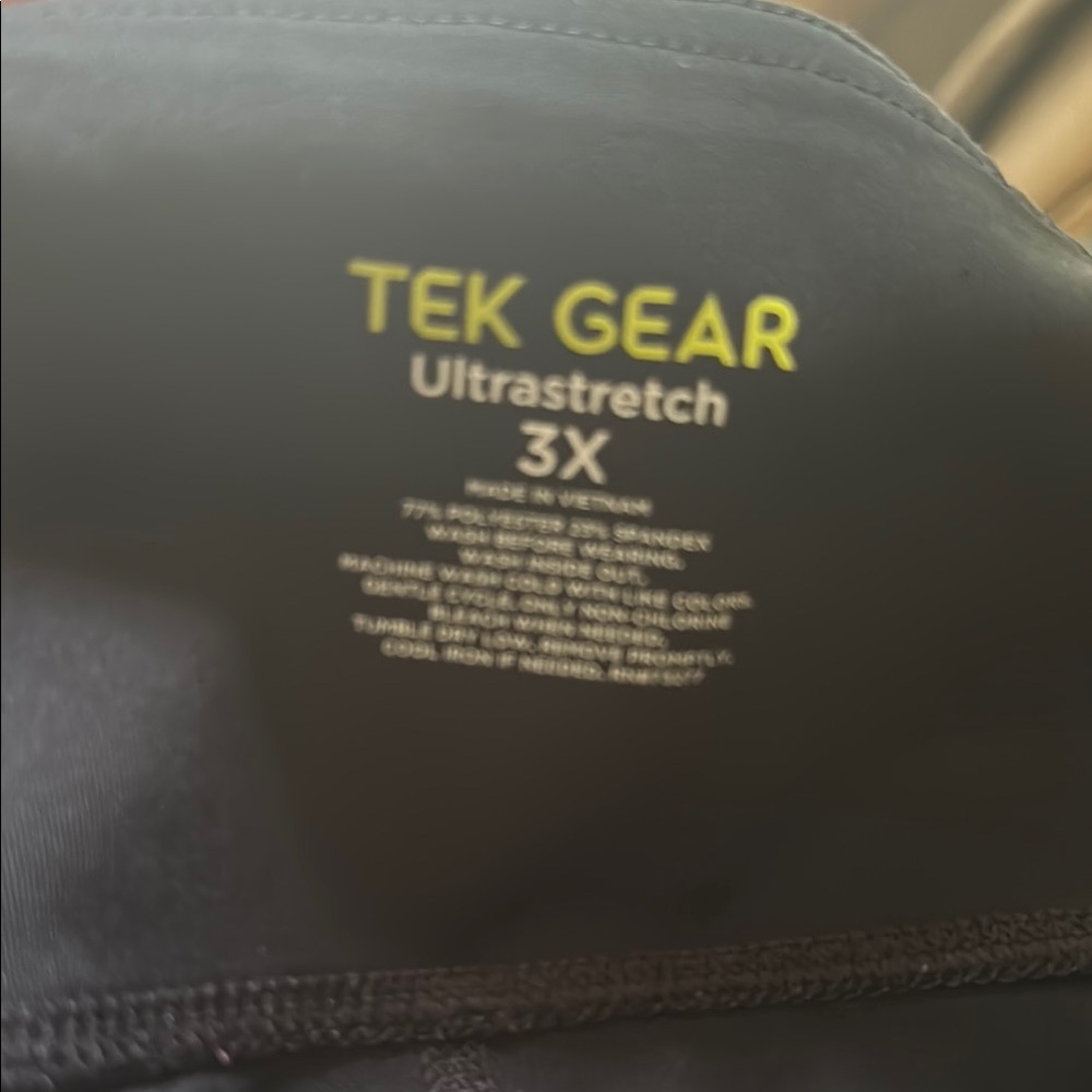 Tek Gear Ultrastretch Leggings in Black 3X